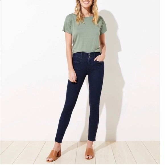 LOFT Denim - LOFT Ankle Zip Slim Pocket Skinny Jeans